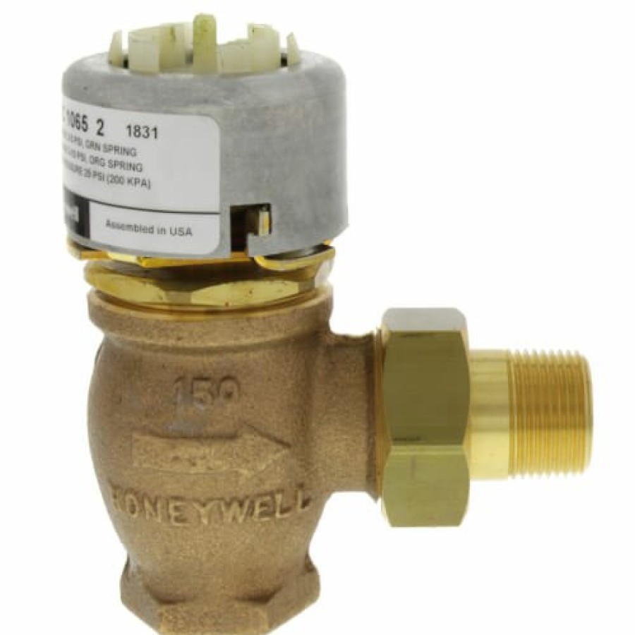 Heating Honeywell Pneumatic Radiator Valves | 3/4" Angle Npt Male Union Two-Way Unitary Valve (5 Cv)