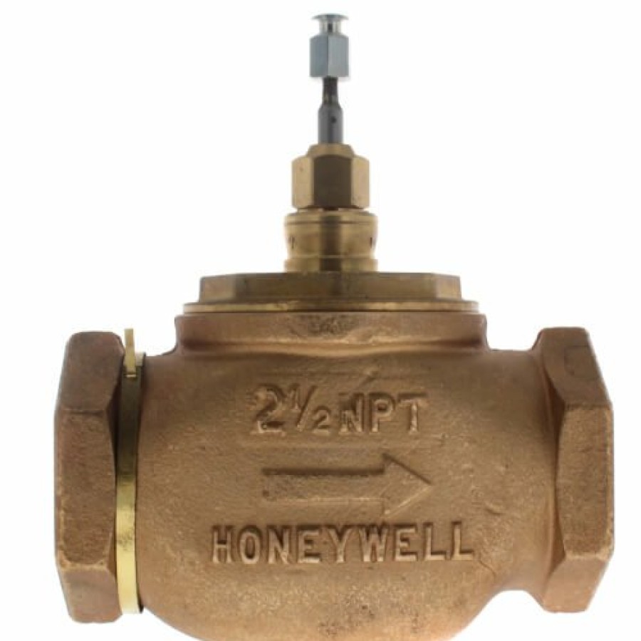 Hvac Honeywell Honeywell Globe Valves | 2-1/2" Two-Way Female Npt Globe Valve, Water, Steam Or Glycol (63 Cv)