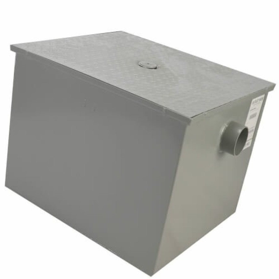 Plumbing Zurn | 3" No-Hub Grease Trap W/ Flow Control, 35 Gpm