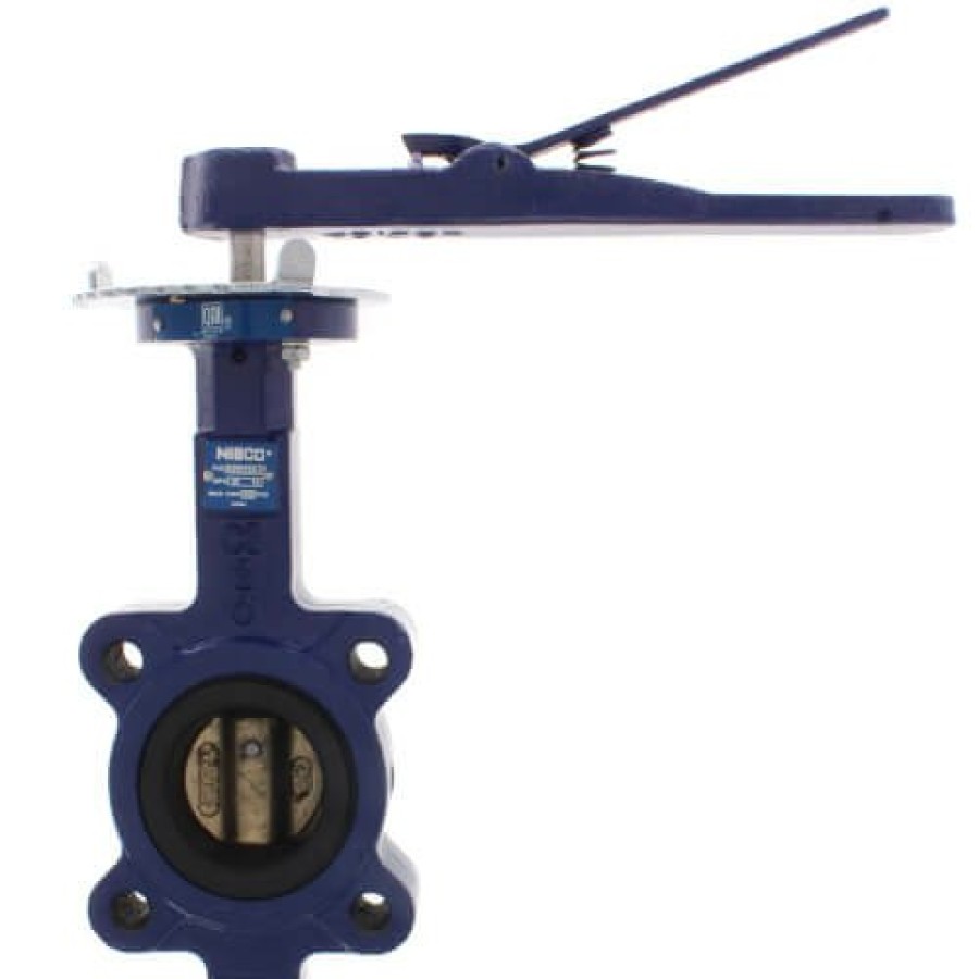 Plumbing Nibco Butterfly Valves | 2" Lug Cast Iron Butterfly Valve, Epdm Cartridge, Lever Handle (200 Psi)