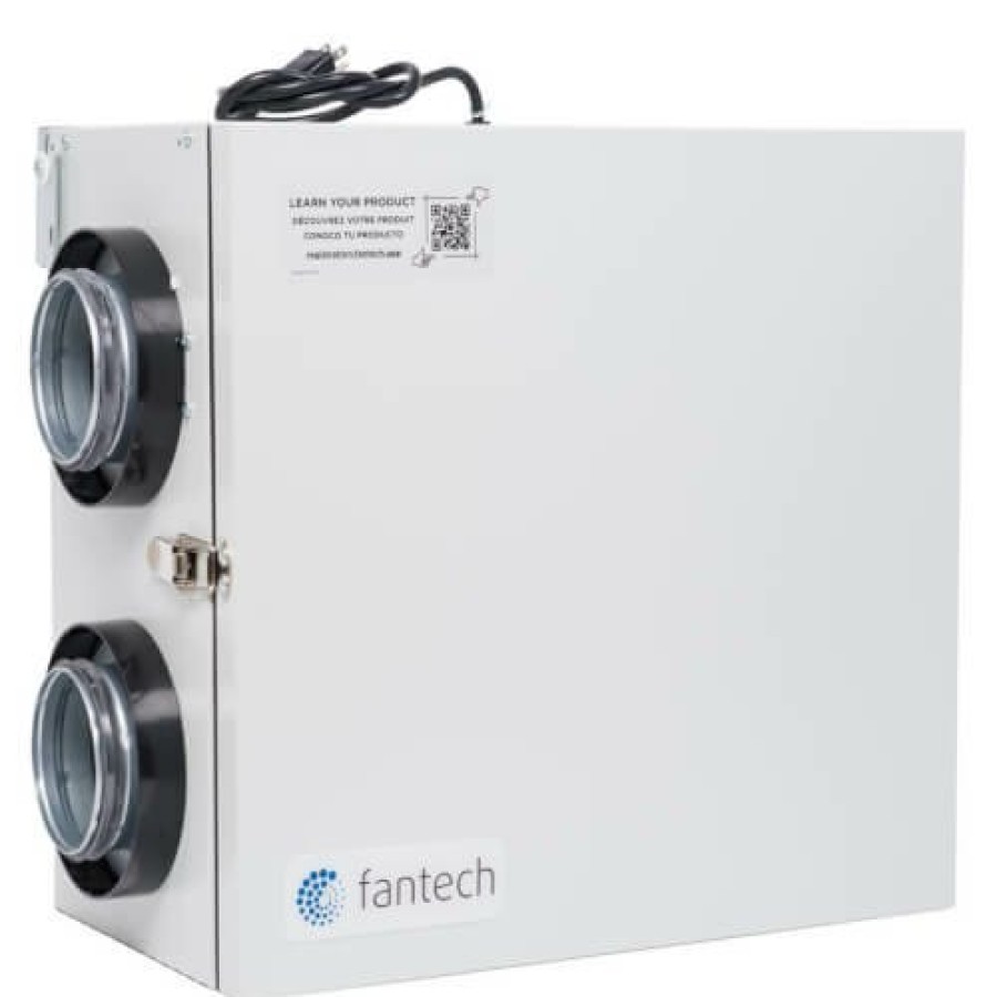 Hvac Fantech Fantech Heat Recovery Ventilators | Sh Series Heat Recovery Ventilator W/ Fan Shutdown Defrost, 4" Side Ports (Up To 1,400 Sq. Ft.)