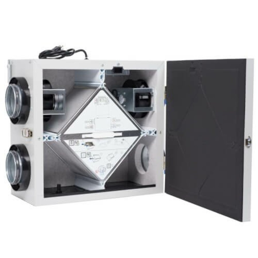 Hvac Fantech Fantech Heat Recovery Ventilators | Sh Series Heat Recovery Ventilator W/ Fan Shutdown Defrost, 4" Side Ports (Up To 1,400 Sq. Ft.)