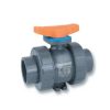 Valves Hayward | 1-1/2" Tbh Series True Union Cpvc Ball Valve W/ Socket And Threaded Ends, Epdm O-Ring (Gray)