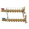 Pex Caleffi Caleffi Manifolds & Accessories | 1" Twistflow Manifold W/ Temp Gauge (7 Outlets)