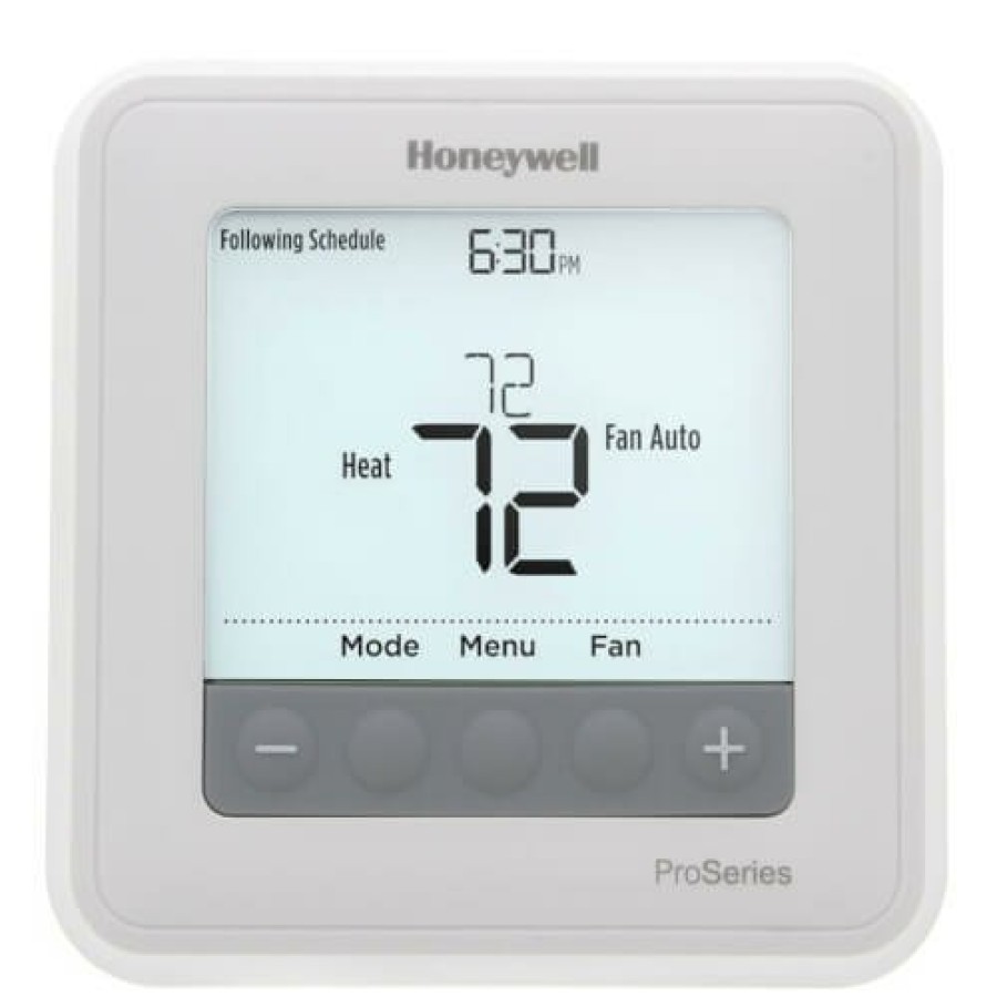 Thermostats Honeywell Home | T6 Pro Programmable Thermostat, 2H/1C Heat Pump, 2H/2C Conventional