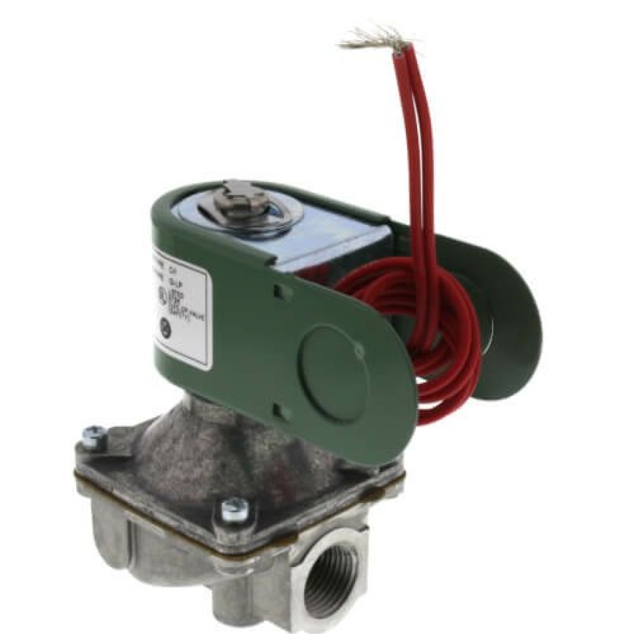 Valves Asco RedHat Low Pressure Solenoid Valves | 1/2" 2 Way Normally Closed Low Pressure Gas Shutoff Valve, 24V (350,000 Btu)