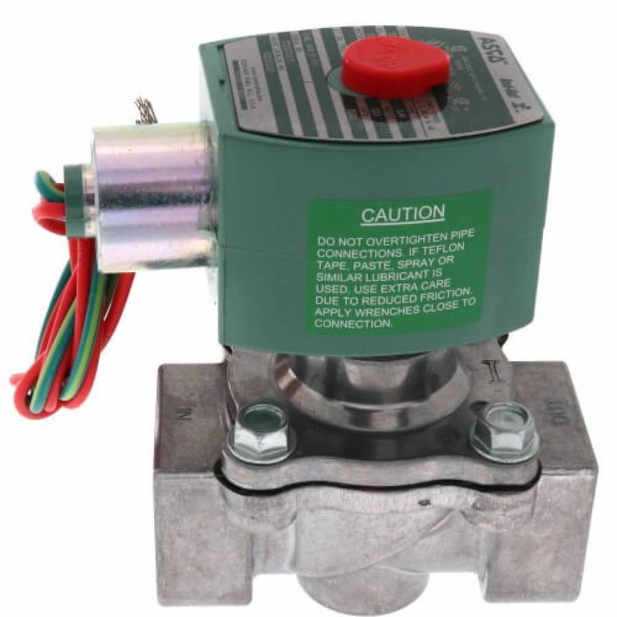 Heating Asco RedHat Combustion Solenoid Valves | 3/4" Aluminum Solenoid Air Valve, 247,500 Btuh Max (120V)