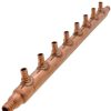 Pex Bluefin Copper Manifolds | 3/4" Pex Crimp Copper Manifold W/ 1/2" Pex Crimp Outlets (8 Outlets)