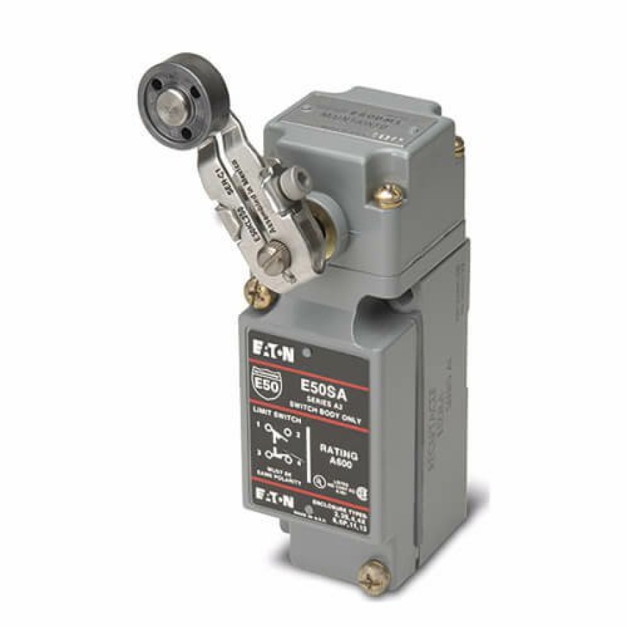 Electrical Eaton Electrical Limit Switches | E50 Nema Heavy-Duty Plug-In Limit Switch Receptacle, Gravity Return, Front/Side Mount