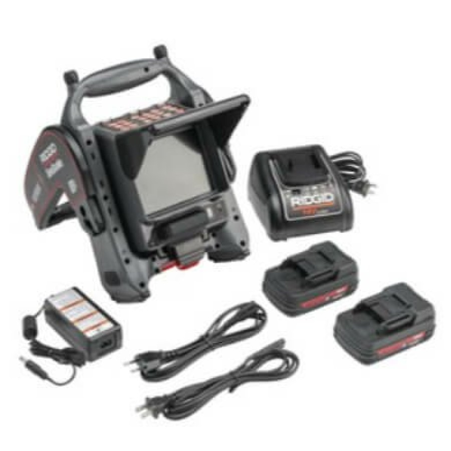 Plumbing RIDGID Inspection Cameras & Monitors | Cs6X Versa Kit W/ Seesnake Monitor, (2) Batteries & Charger