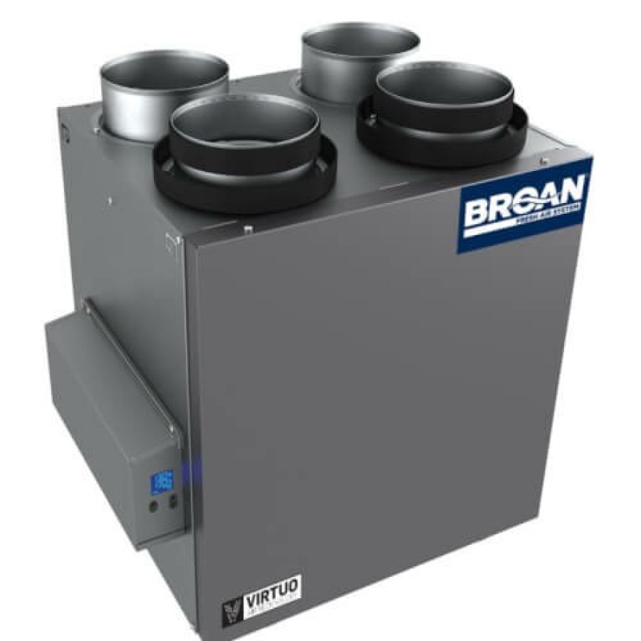 Hvac Broan Broan Heat Recovery Ventilators | 110 Cfm Ai Series Heat Recovery Ventilator W/ Top Ports (68% Efficiency)