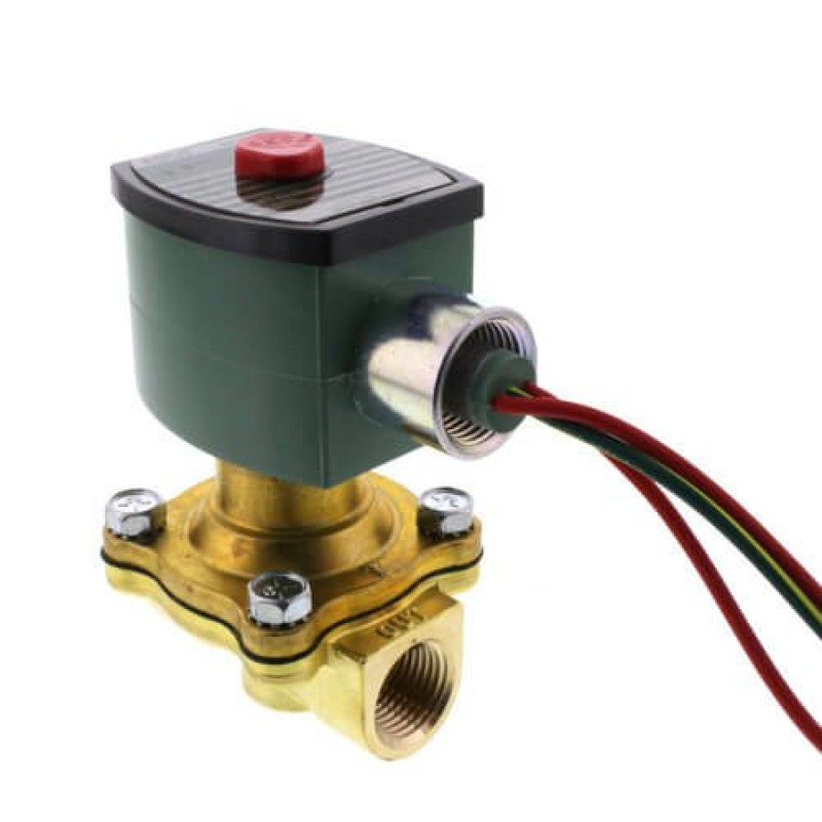 Valves Asco RedHat Pilot Operated Solenoid Valves | 1/2" Normally Open Solenoid Valve, 4 Cv (120V)