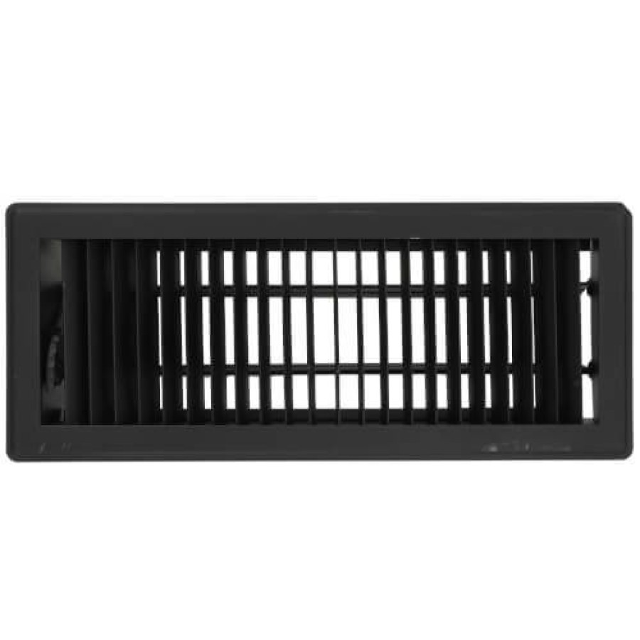 Hvac Hart & Cooley Floor Registers & Grilles | 4" X 12" (Wall Opening Size) Black Floor Register (411 Series)