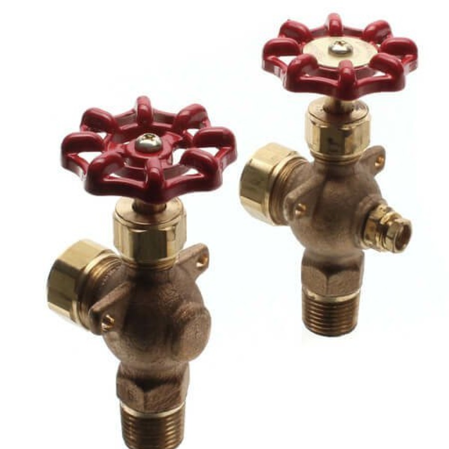 Heating Apollo Valves Steam Heating Specialties | 1/2" Heavy Bronze Gauge W/ Aluminum Wheel W/ 12" Glass & Rod (W/ Auto Ball Valve)