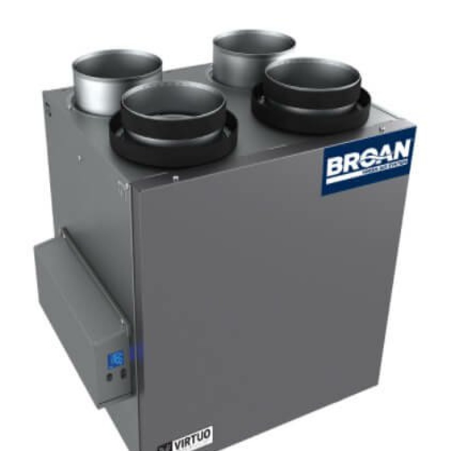 Hvac Broan Broan Energy Recovery Ventilators | 130 Cfm Ai Series Energy Recovery Ventilator W/ Top Ports (67% Efficiency)