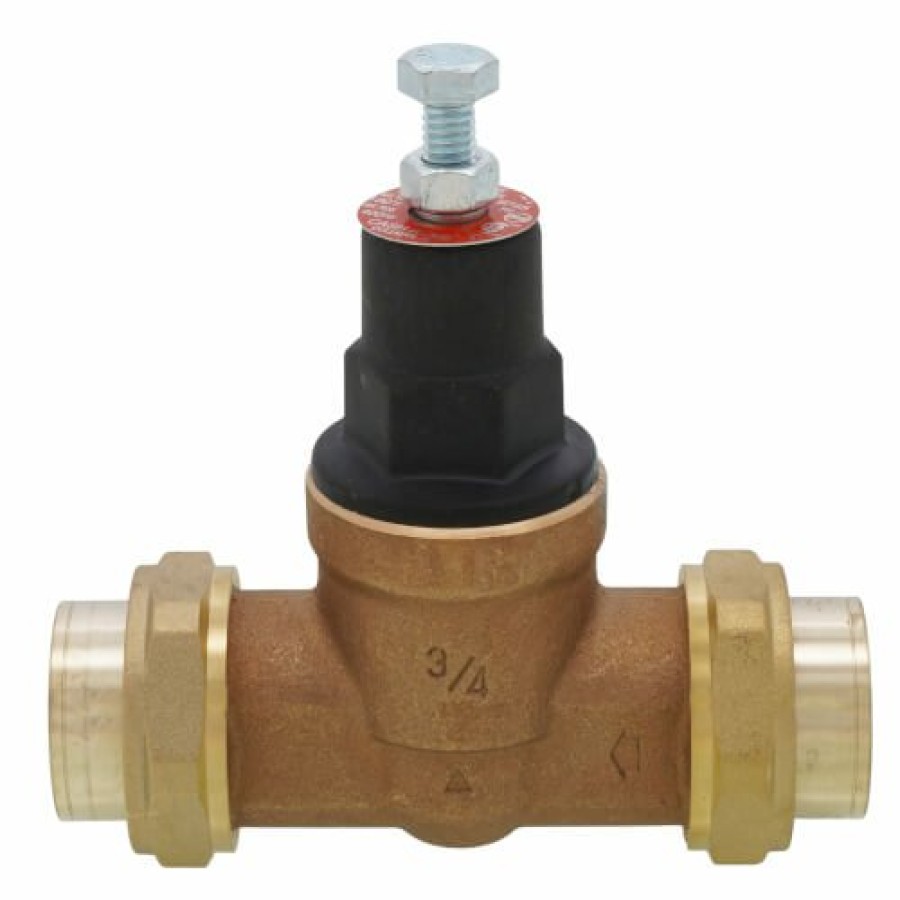 Heating Cash-Acme Pressure Reducing Valves | 3/4" Eb45 Double Union Threaded Pressure Regulating Valve, 45 Psi (Lead Free)