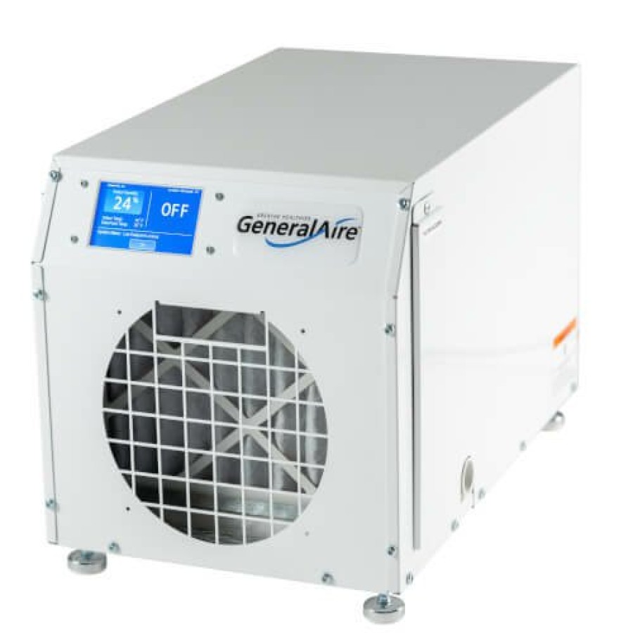 Hvac General Aire General Aire Dehumidifiers | Dh75 Touch Screen Dehumidifier W/ Wi-Fi Control