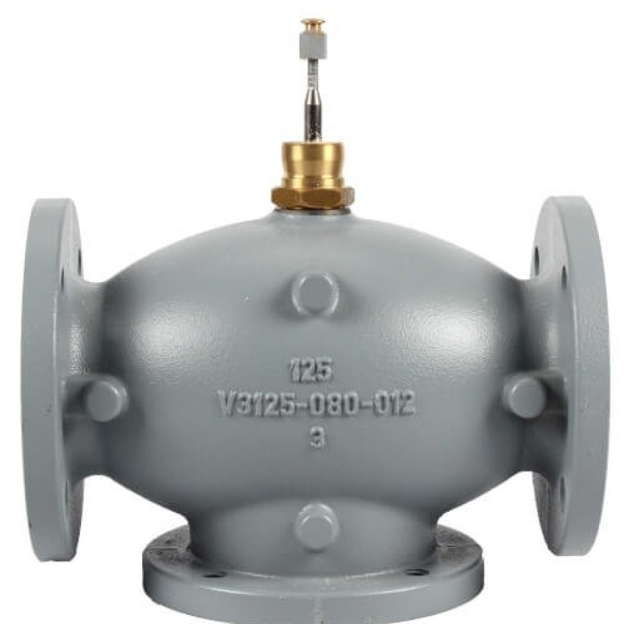 Hvac Honeywell Honeywell Diverting Valves | 3" Three-Way Flanged Diverting Valve W/ Linear Flow