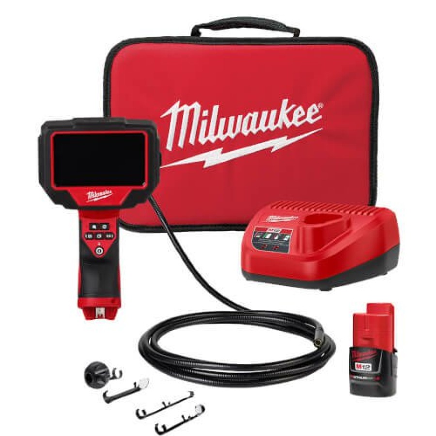 Plumbing Milwaukee Inspection Cameras & Monitors | M12 M-Spector 360 10' Inspection Camera