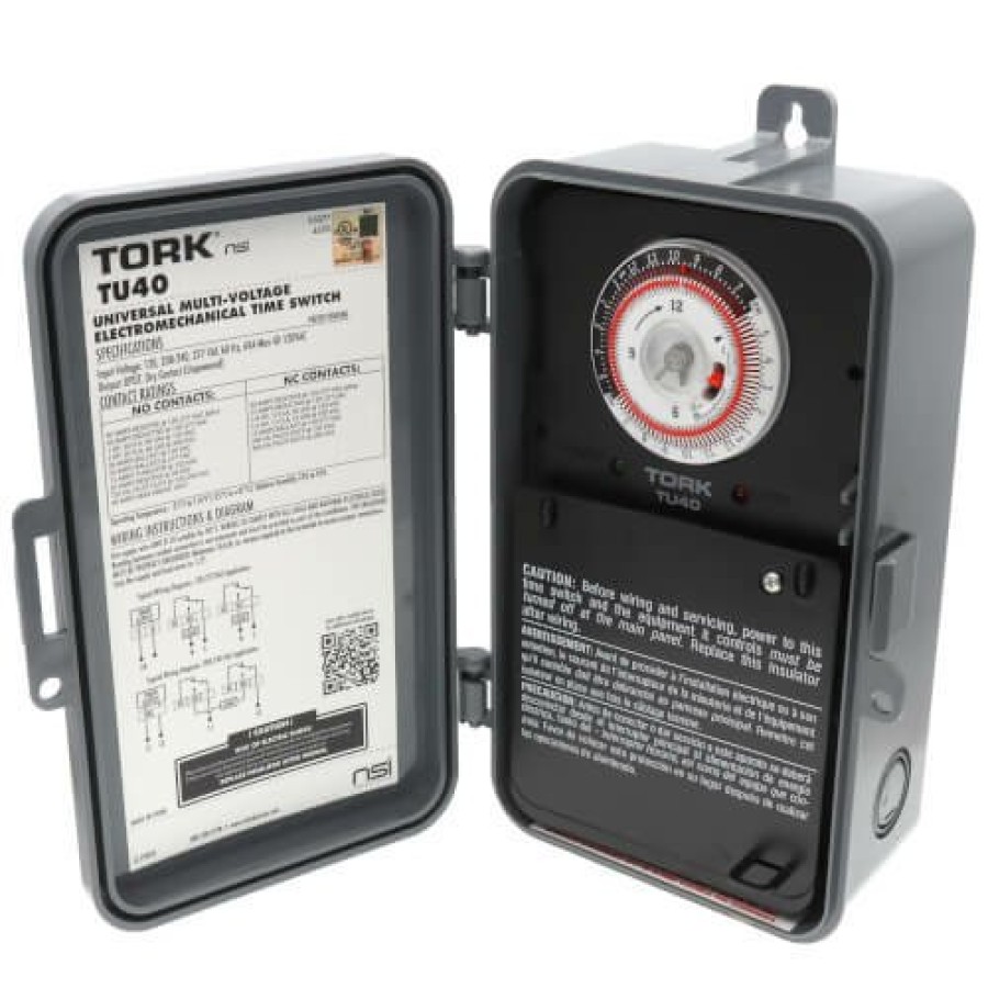 Electrical Tork Mechanical Timers | Universal Multi-Voltage 24 Hour Mechanical Time Switch