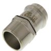 Plumbing Viega Propress 304 Stainless Steel Fittings | 1-1/2" Propress 304 Stainless Male Adapter W/ Fkm Seal (P X Mnpt)