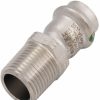 Plumbing Viega Propress 316 Stainless Steel Fittings | 1/2" Male Propress 316 Stainless Steel Adapter