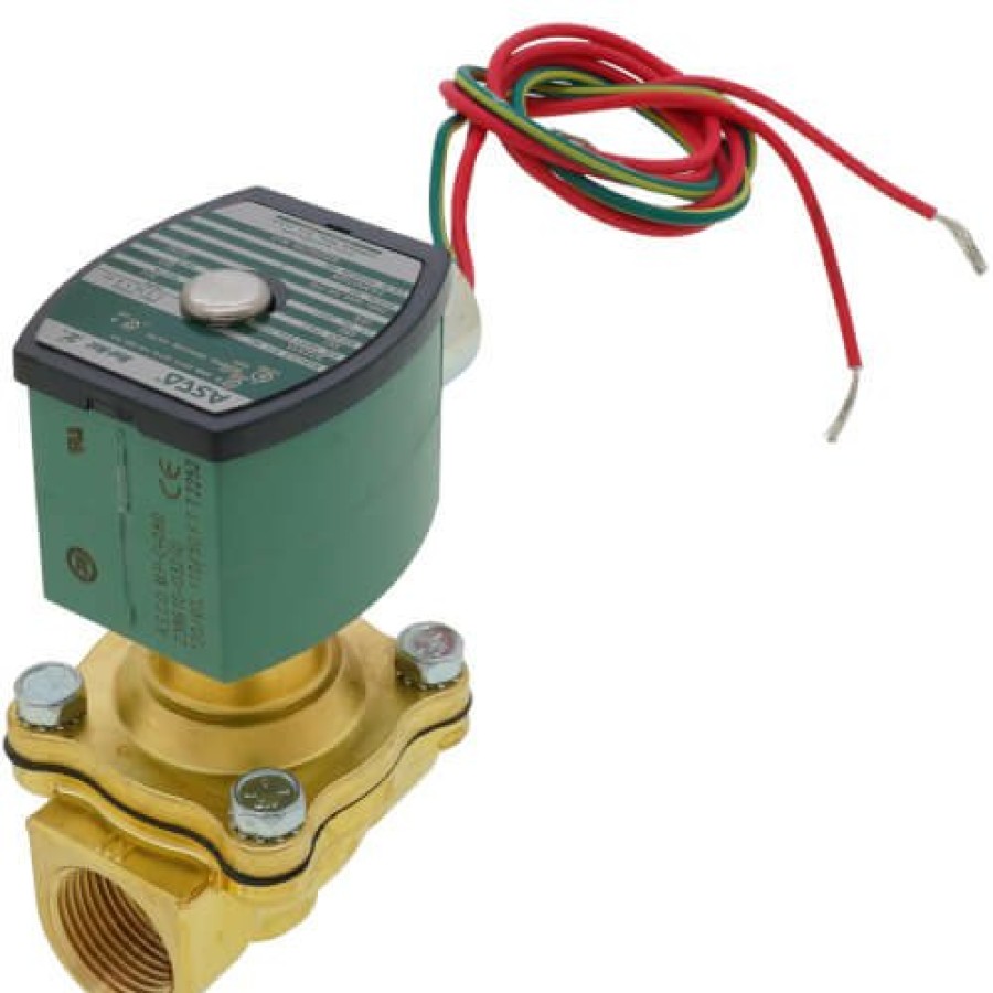 Valves Asco RedHat Pilot Operated Solenoid Valves | 3/4" Normally Open Solenoid Valve, 5.5 Cv (120V)