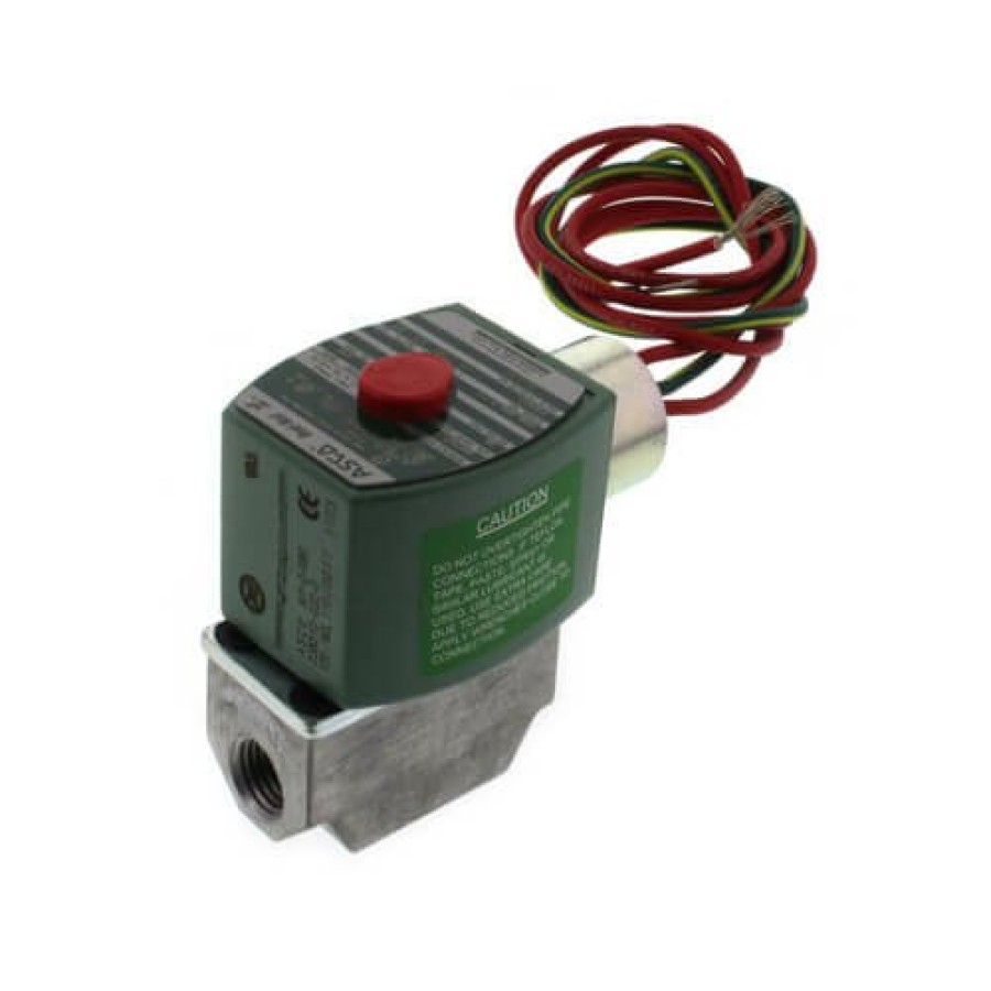 Valves Asco RedHat Low Pressure Solenoid Valves | 1/4" Normally Closed Gas Shutoff Valve, 1.1 Cv (59,000 Btu)