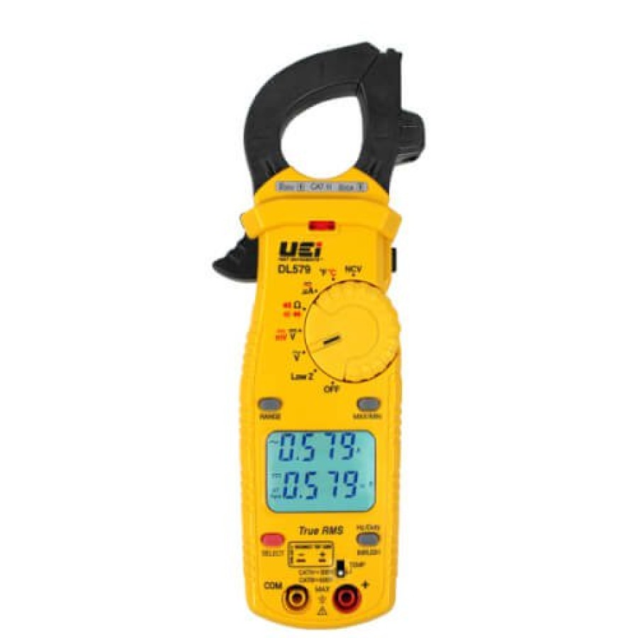 Electrical UEi Test Instruments Electrical Testers | True-Rms Dual Display 600A Hvac/R Clamp Meter W/ Temperature & Capacitance