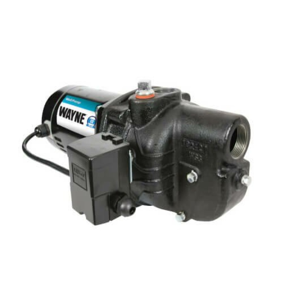 Plumbing Wayne Well Pumps | Sws50 1/2 Hp Cast Iron Shallow Well Jet Pump