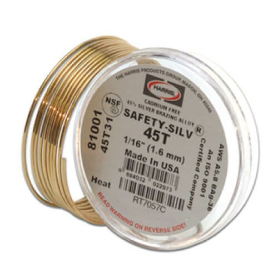 Plumbing Harris | 1/16" Safety-Silv Tin-Bearing Silver (45%), 3 Troy Oz