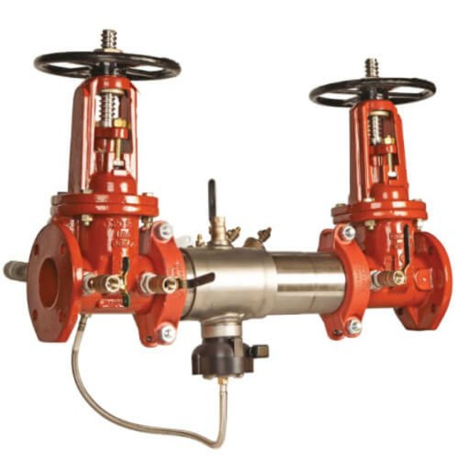 Plumbing Watts Reduced Pressure Detector Assemblies | 6" 957Rpda-Osy-Cfm-Fs Reduced Pressure Detector Assembly W/ Flood Sensor Connectivity