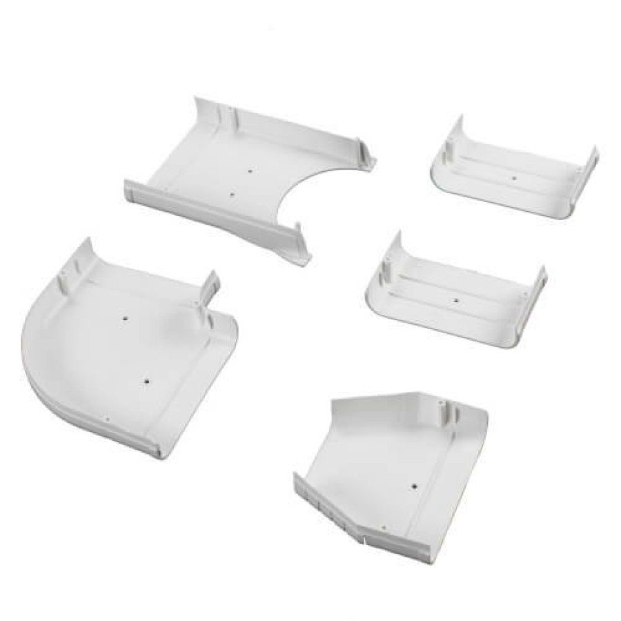 Hvac Fortress | 4.5" White Wall Duct Kit - Ldk122W (12 Ft Kit)