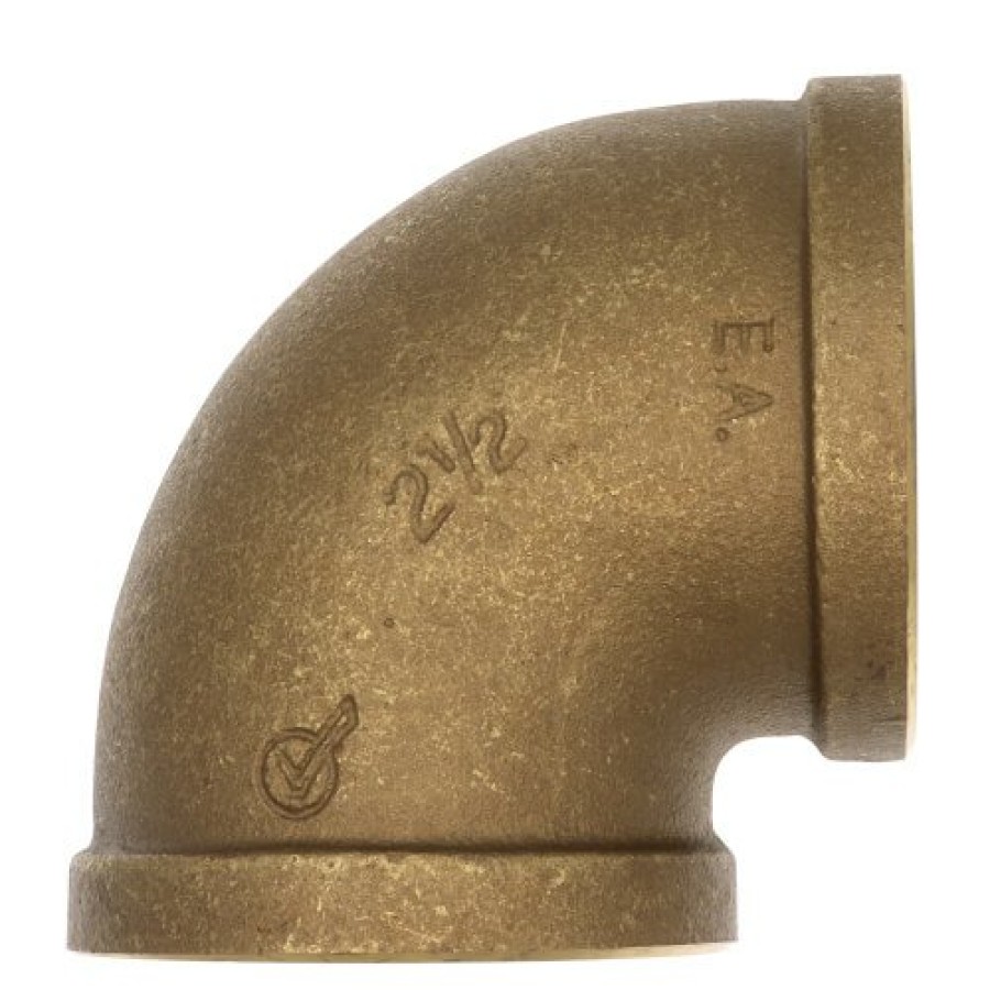 Fittings Everflow Brass | 2-1/2" Fip Brass 90-Degree Elbow (Lead Free)