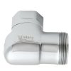 Plumbing Delany Delany Flush Valve Parts | Trustop 1" Angle Control Stop For Slip Fit Connection (Chrome Plated)