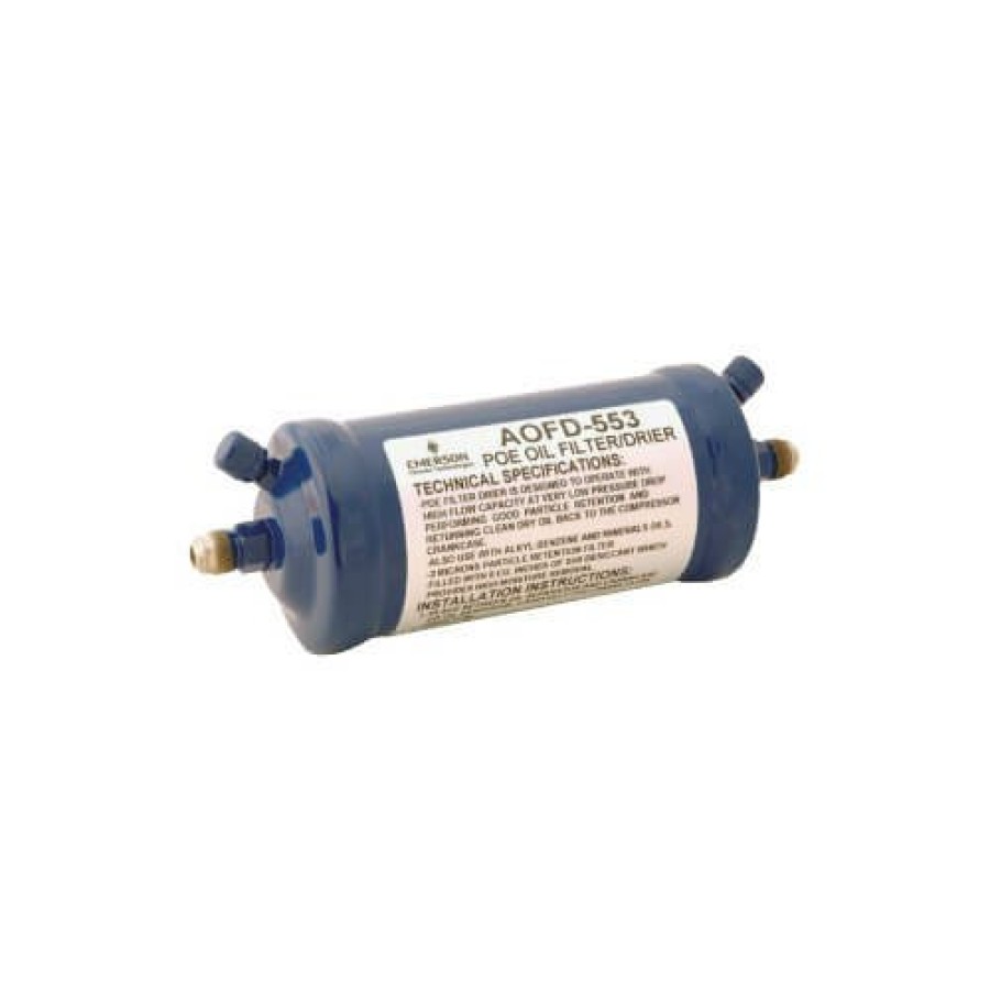 Hvac Emerson Flow Controls Oil Filtration & Control | 3/8" Male Flare Aofd553-Series Oil Filter Drier