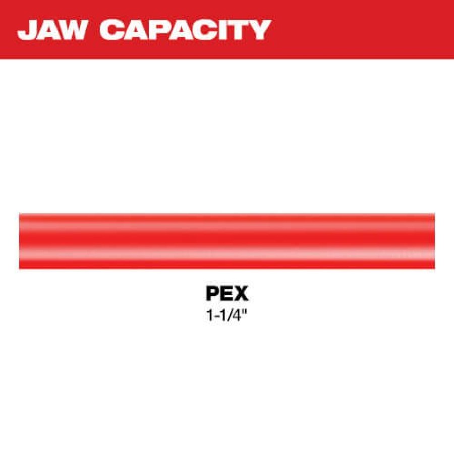 Pex Milwaukee Pex Crimp Tools & Rings | 1-1/4" Pex Crimp (F1807) Jaw For M18 Force Logic Press Tools