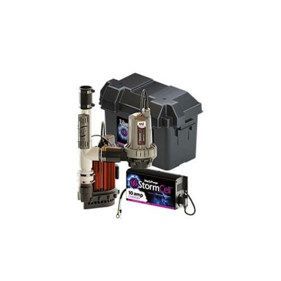 Plumbing Liberty Pumps Battery Back Up Pumps | Model 257 Stormcell Sump Pump Combo Series (1/3 Hp, 115V, 5.2A)