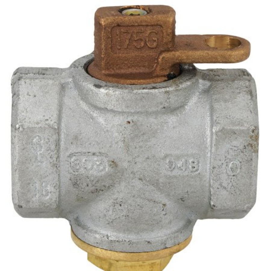 Heating AY McDonald Natural Gas Meter Bars & Parts | 560G 1" Fnpt Zinc Gas Plug Valve Lockwing (175 Psi)