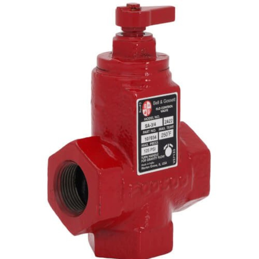 Heating Bell & Gossett Flow Valves | 3/4" Straight-Angle Flow Control