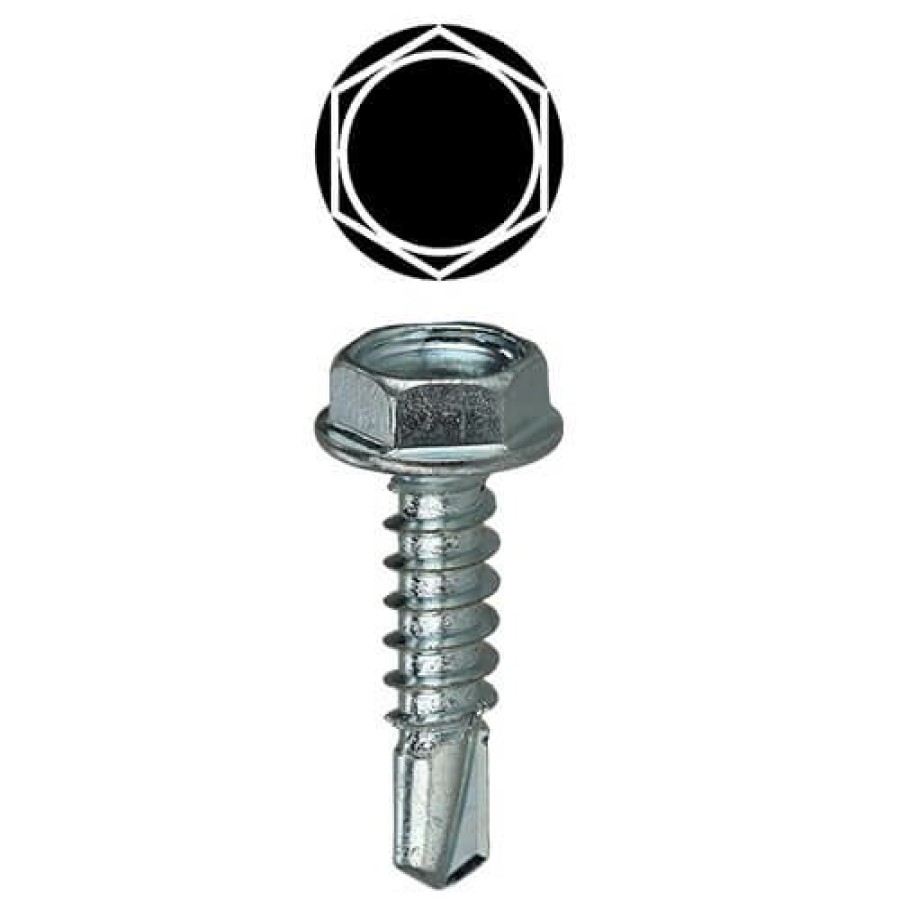 Hvac LH Dottie Concrete Anchors And Screws | #8 & #10 Assorted Hex Head Self-Drilling Screw Kit