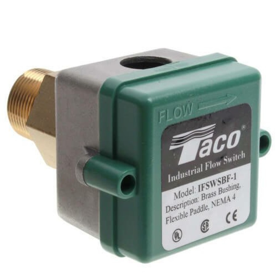 Heating Taco Flow Switches | Brass Flow Switch W/ Flexible Paddles (Nema4, Small Turning Radius)