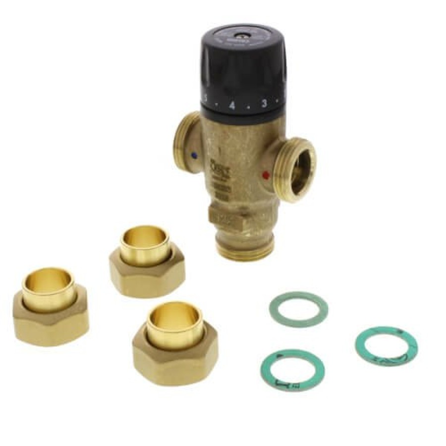 Heating Caleffi Mixing Valves | 3/4" Sweat Mixcal 3-Way Thermostatic Mixing Valve