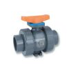 Valves Hayward | 1/2" Tbh Series True Union Cpvc Ball Valve W/ Socket And Threaded Ends, Epdm O-Ring (Gray)