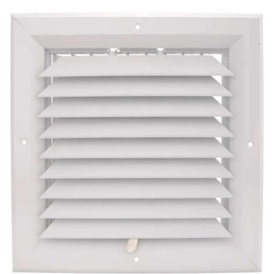 Hvac Hart & Cooley Diffusers | 10" X 10" (Wall Opening Size) White Ceiling Diffuser (A501Ms Series)