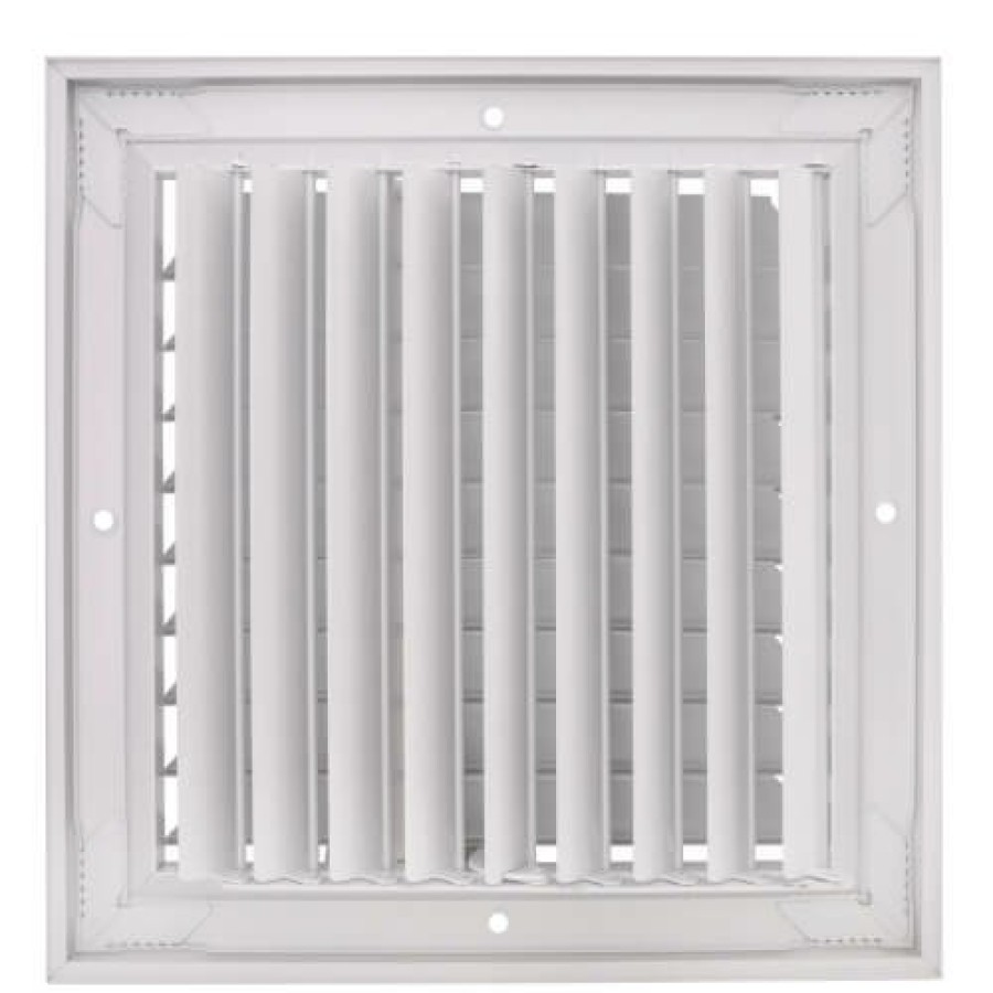 Hvac Hart & Cooley Diffusers | 10" X 10" (Wall Opening Size) White Ceiling Diffuser (A501Ms Series)