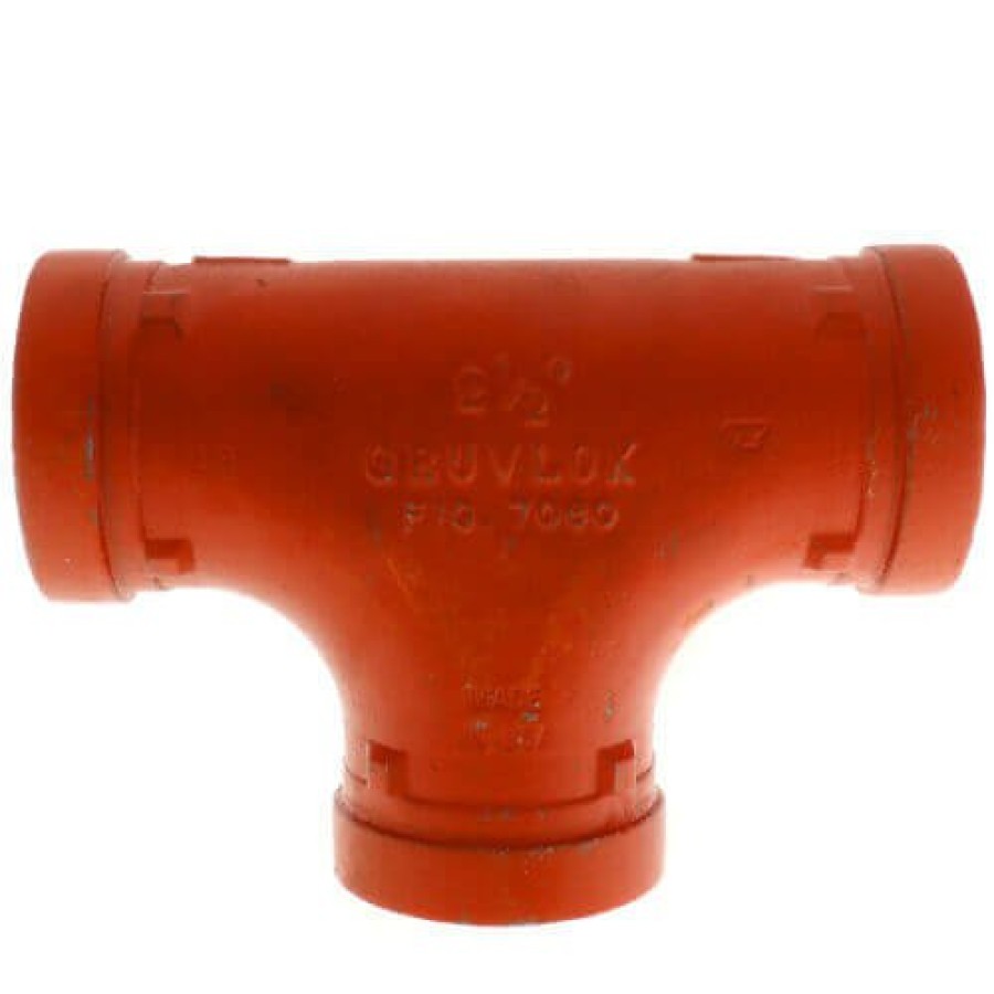 Plumbing Gruvlok Gruvlok Grooved Fittings | 1" 7060 Grooved Tee