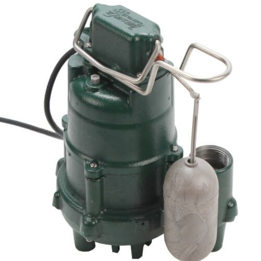 Plumbing Zoeller Sump Pumps | M95 Flow-Mate Premium Cast Iron Submersible Sump Pump W/ Vertical Float Switch (1/2 Hp, 115V, 1 Ph)