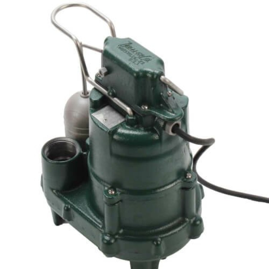 Plumbing Zoeller Sump Pumps | M95 Flow-Mate Premium Cast Iron Submersible Sump Pump W/ Vertical Float Switch (1/2 Hp, 115V, 1 Ph)