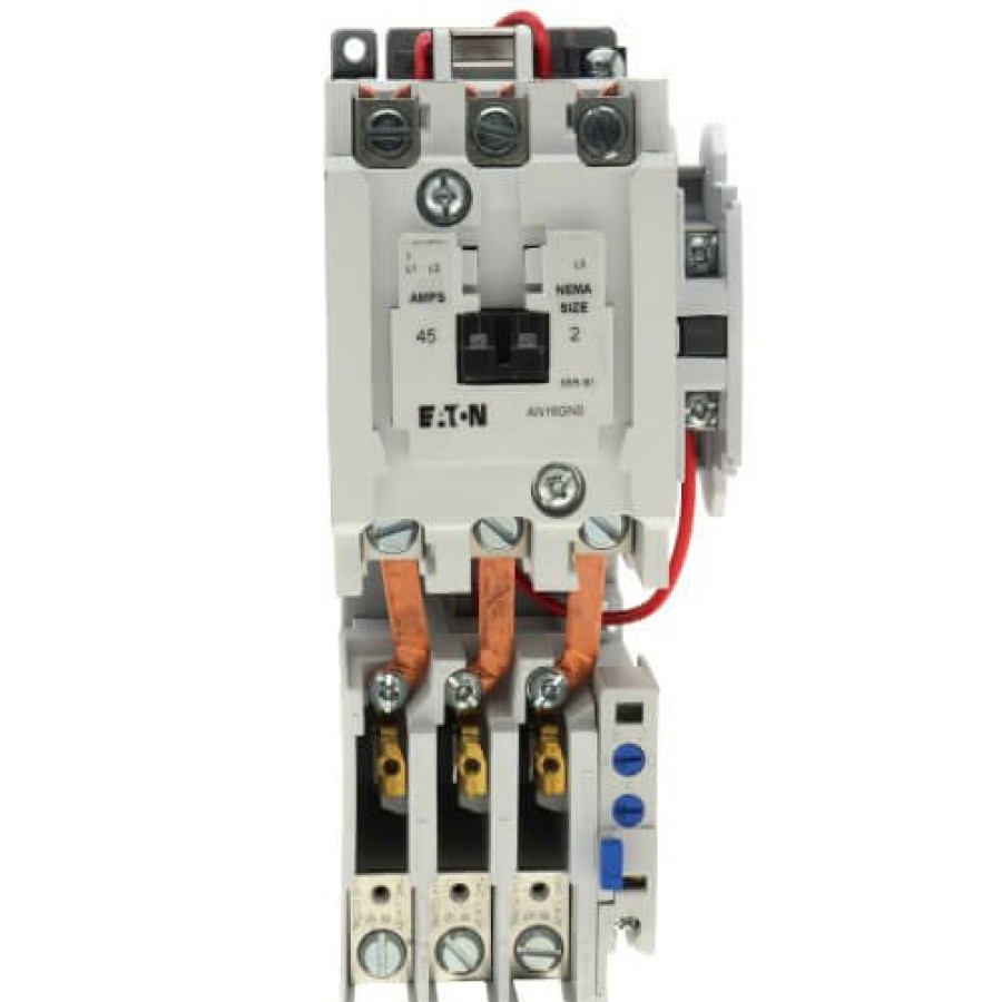 Electrical Eaton Motor Starters | Motor Control Starter, Non-Reversing, Thermal Overload, 45A, 120/110V, 3P, Size 2, 60/50 Hz